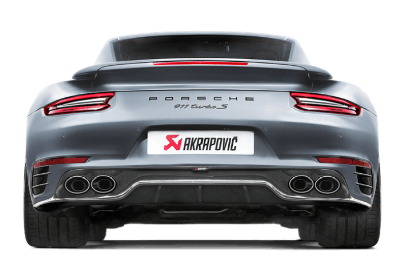 Akrapovic 16-17 Porsche 911 Turbo/Turbo S (991.2) Slip-On Line (Titanium) (Req. Tips/Diffuser) Akrapovic Muffler AXOPROS