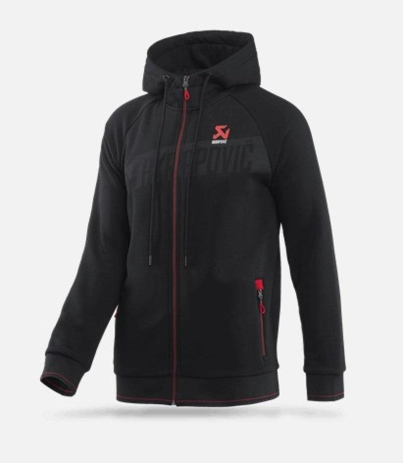 Akrapovic Mens Corpo Zip Hoodie Black - XL Akrapovic Headwear AXOPROS