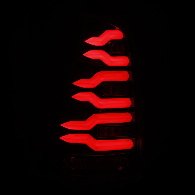 AlphaRex 03-09 Toyota 4Runner LUXX-Series LED Tail Lights- Black AlphaRex Tail Lights AXOPROS