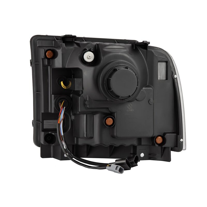 AlphaRex 05-07 Ford F250/350/450/550 Super Duty NOVA LED Proj HL Blk w/Actv Light & Seq Sig + SB DRL AlphaRex Headlights AXOPROS