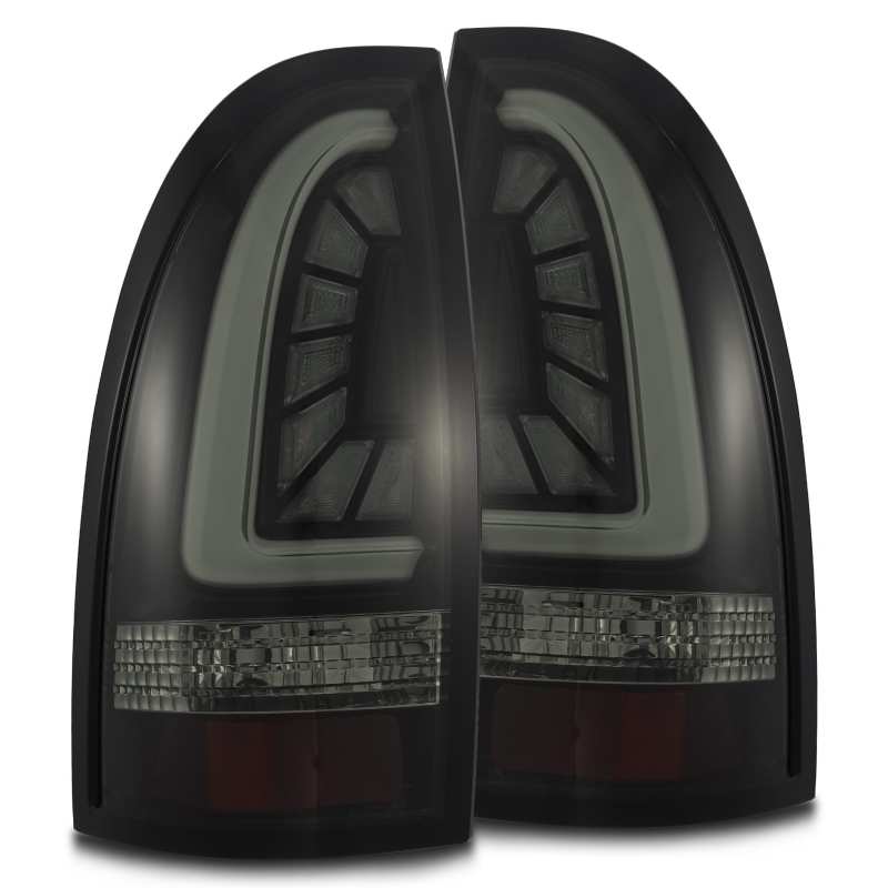 AlphaRex 05-15 Toyota Tacoma PRO-Series LED Tail Lights Jet Black AlphaRex Tail Lights  AXOPROS