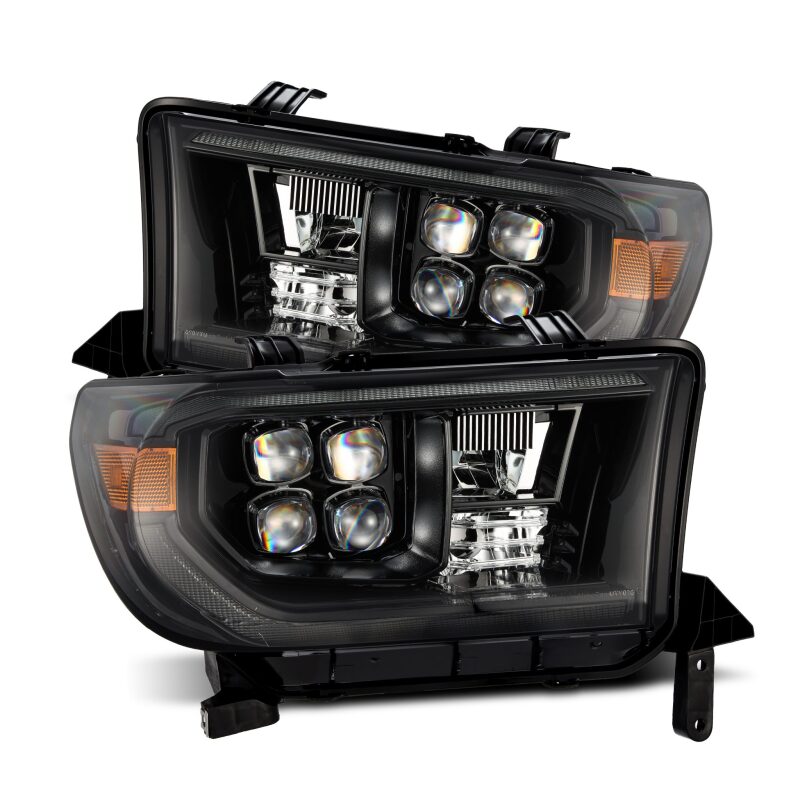 AlphaRex 07-13 Toyota Tundra NOVA LED Proj Headlights Alpha-Black w/Activ Light/Seq Signal/DRL AlphaRex Headlights AXOPROS