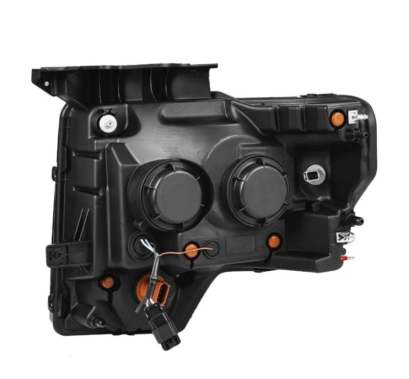 AlphaRex 09-14 Ford F-150 PRO-Series Projector Headlights Black w/Activation Light Seq Signal SB DRL AlphaRex Headlights AXOPROS