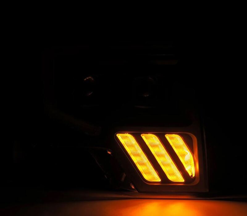 AlphaRex 09-14 Ford F-150 PRO-Series Projector Headlights Plank Style Black w/Activ Light/Seq Signal AlphaRex Headlights AXOPROS