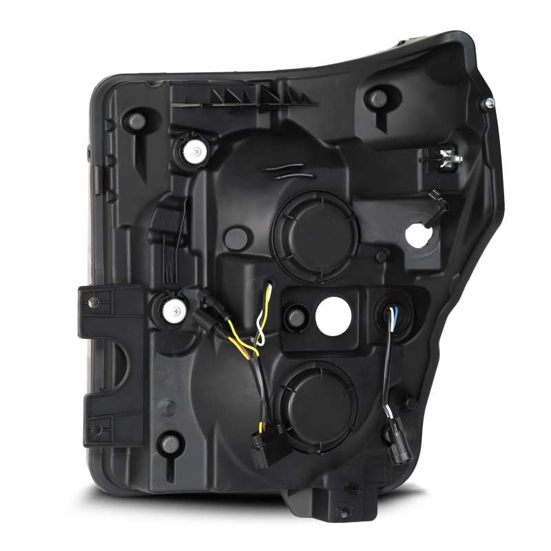 AlphaRex 11-16 Ford F-350 SD NOVA LED Proj Headlights Plank Style Alpha Blk w/Activ Light/Seq Signal AlphaRex Headlights AXOPROS