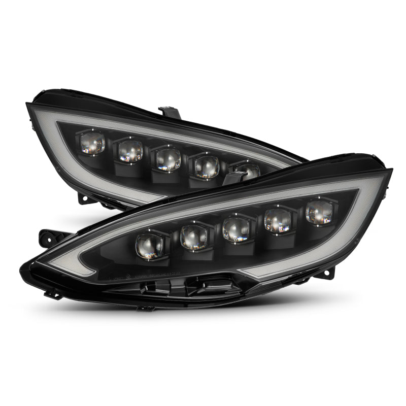 AlphaRex 12-21 Tesla Model S NOVA-Series LED Proj Headlights Blk w/Activtn Light & Seq.Sig / SB DRL AlphaRex Headlights AXOPROS