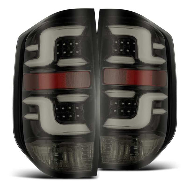 AlphaRex 14-20 Toyota Tundra PRO-Series LED Tail Lights Jet Black AlphaRex Tail Lights  AXOPROS