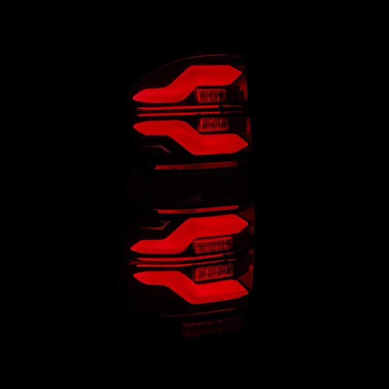 AlphaRex 14-21 Toyota Tundra LUXX LED Taillights Black/Red w/Activ Light/Seq Signal AlphaRex Tail Lights AXOPROS