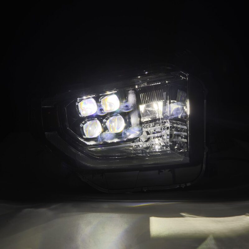 AlphaRex 14-21 Toyota Tundra NOVA-Series LED Proj Headlights Alpha-Blk w/Actv Light & Seq. Sig + DRL AlphaRex Headlights AXOPROS