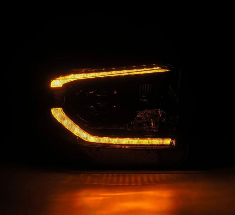 AlphaRex 14-21 Toyota Tundra PRO-Series Projector Headlights Black w/Seq. Sig. + DRL AlphaRex Headlights AXOPROS