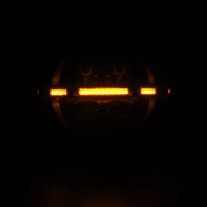 AlphaRex 18-23 Jeep Wrangler JL/Gladiator JT LED Proj Headlights Alpha-Blk w/ Activ Light/Seq Signal AlphaRex Headlights AXOPROS