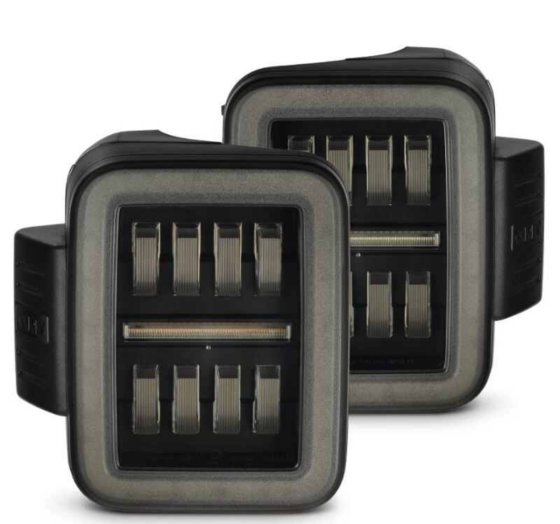 AlphaRex 19-24 Jeep Gladiator JT Nova-Series Prismatic LED Tail Lights - Alpha-Black AlphaRex Tail Lights AXOPROS