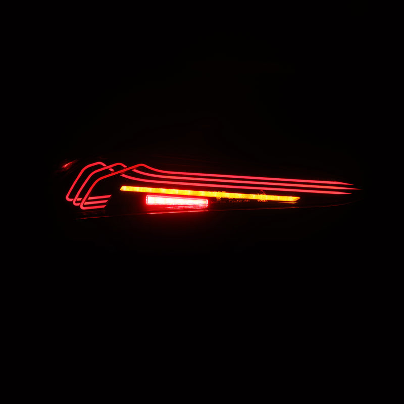 AlphaRex 20-24 Toyota Supra LUXX-Series Laser Style LED Tail Lights Black AlphaRex Tail Lights AXOPROS