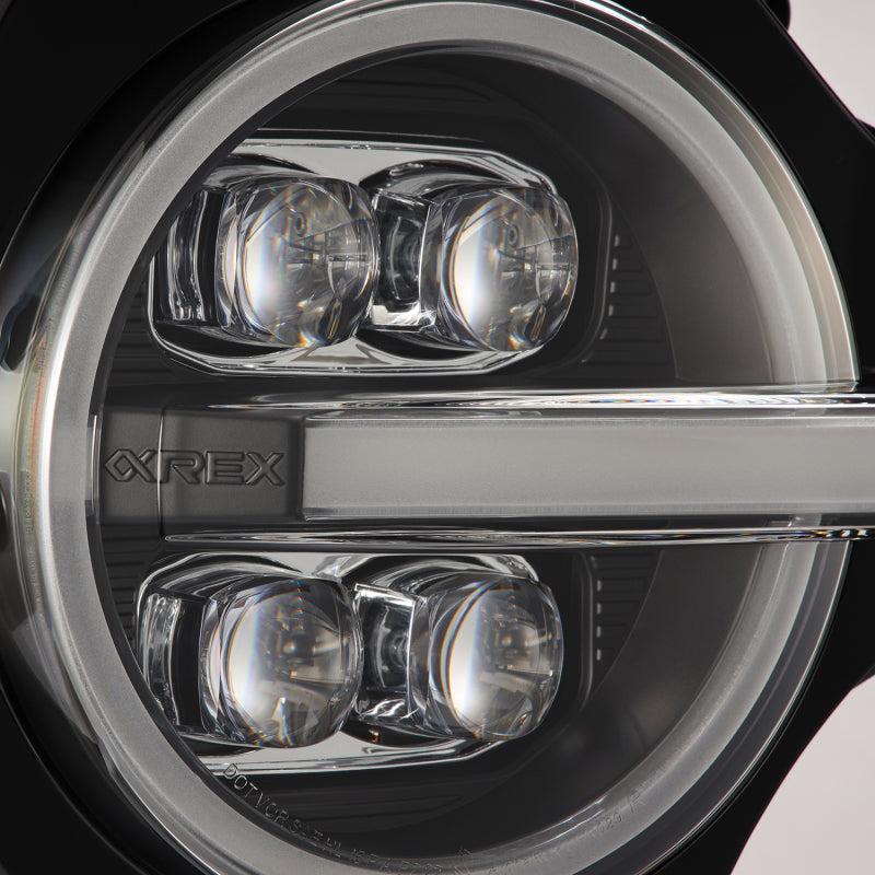 AlphaRex 21-23 Ford Bronco NOVA LED Projector Headlights Black AlphaRex Headlights AXOPROS