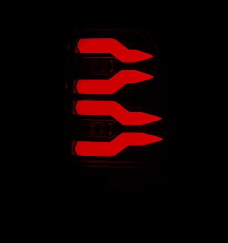 AlphaRex 97-03 Ford F150 / 99-16 Ford F250/F350/F450/F550 LUXX-Series LED Tail Lights - Alpha-Black AlphaRex Tail Lights AXOPROS