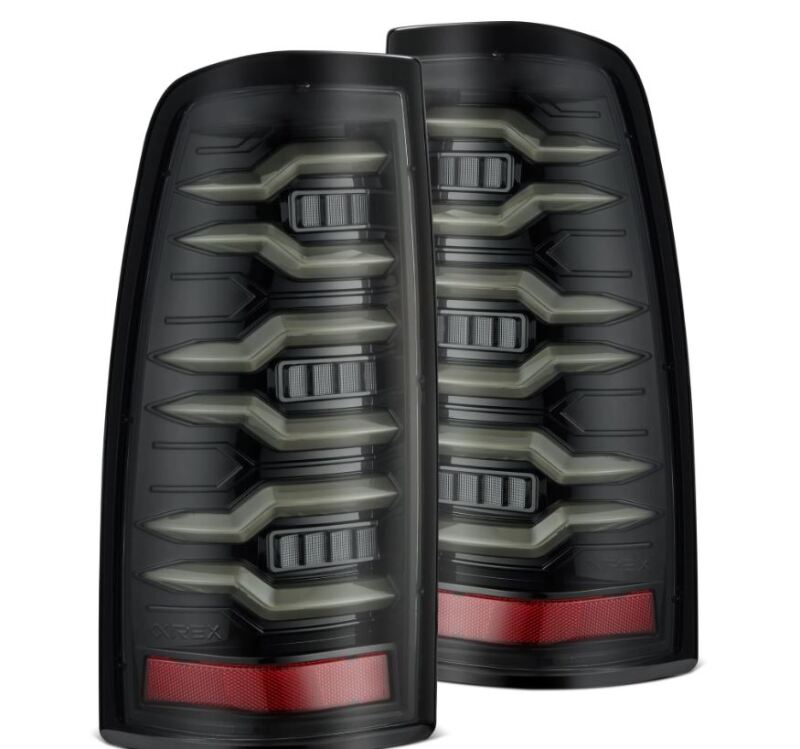 AlphaRex 99-06 Chevrolet Silverado Sierra LUXX-Series LED Tail Lights Alpha-Black AlphaRex Tail Lights AXOPROS