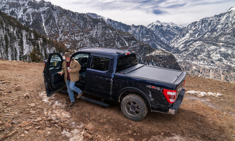 AMP Research 21-23 Ford F150 PowerStep Plug N Play - Black (See 76252-01A For Hybrid) AMP Research Running Boards  AXOPROS