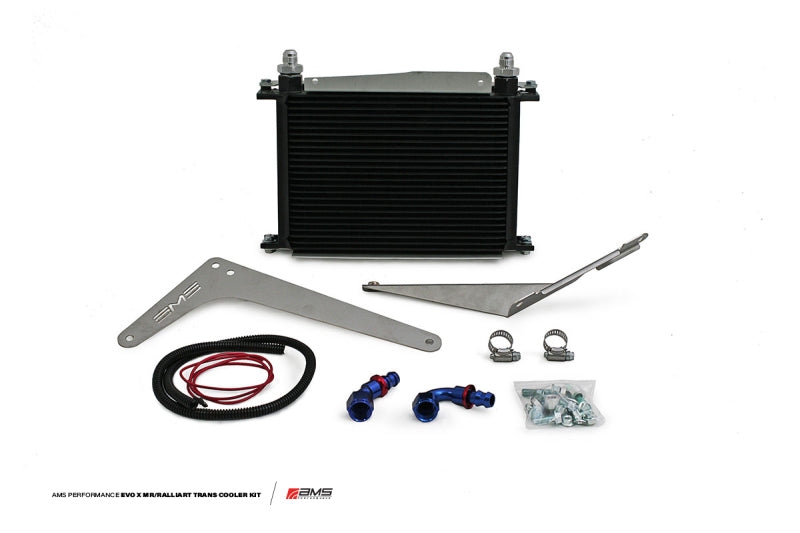 AMS Performance 08-15 Mitsubishi EVO X MR/Ralliart SST Transmission Oil Cooler Kit AMS Transmission Coolers  AXOPROS
