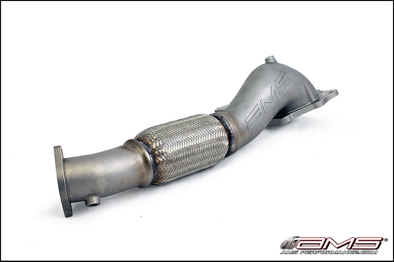 AMS Performance 08-15 Mitsubishi EVO X Widemouth Downpipe w/Turbo Outlet Pipe AMS Downpipes AXOPROS