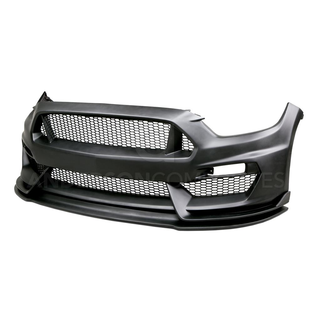 Anderson Composites AC-FB15FDMU-GR-GF Type-GR (GT350 Style) Fiberglass Front Bumper For 2015-2017 Ford Mustang Anderson Composites Bumper  AXOPROS