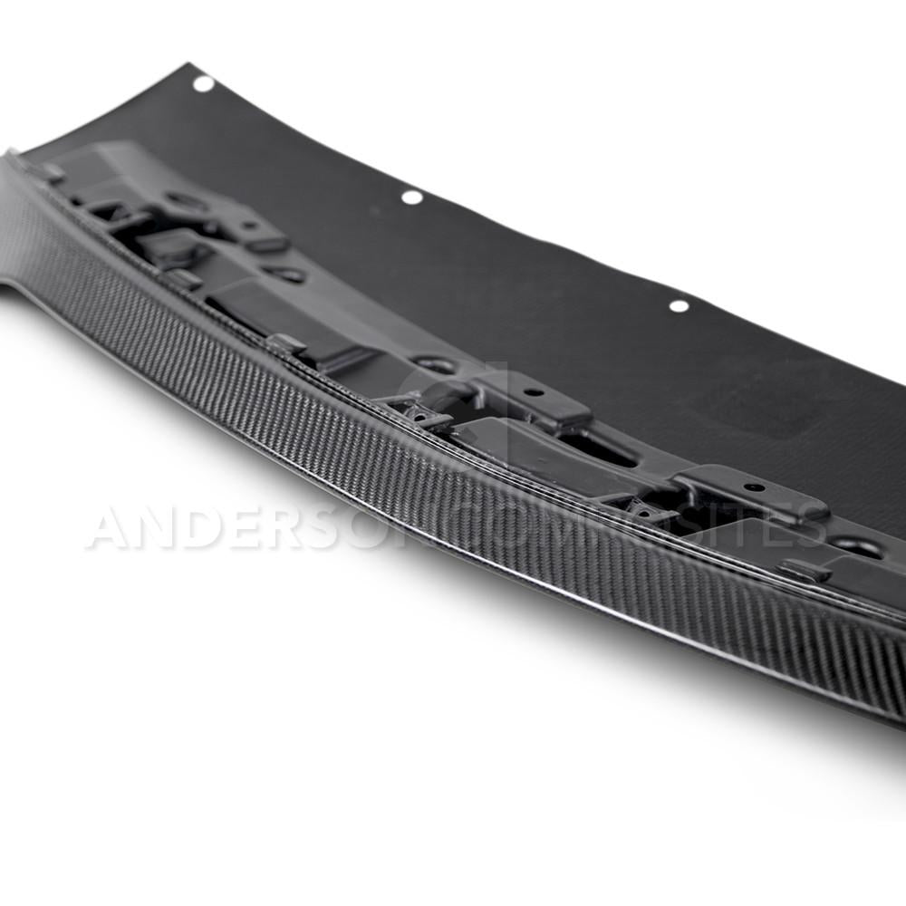 Anderson Composites AC-FL15MU350 Carbon Fiber Front Splitter For 2015-2020 Ford Mustang Shelby GT350 (3PC) Anderson Composites Aero Splitter AXOPROS