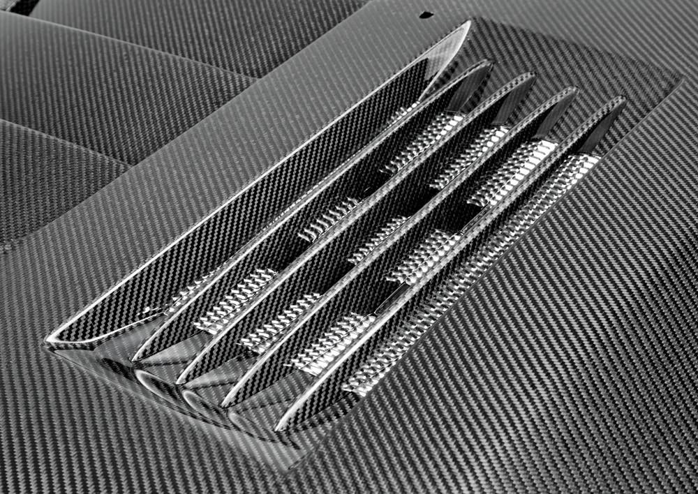 Anderson Composites AC-HD0506FDMU-SS Type-SS Carbon Fiber Hood For 2005-2009 Ford Mustang Anderson Composites Hood  AXOPROS