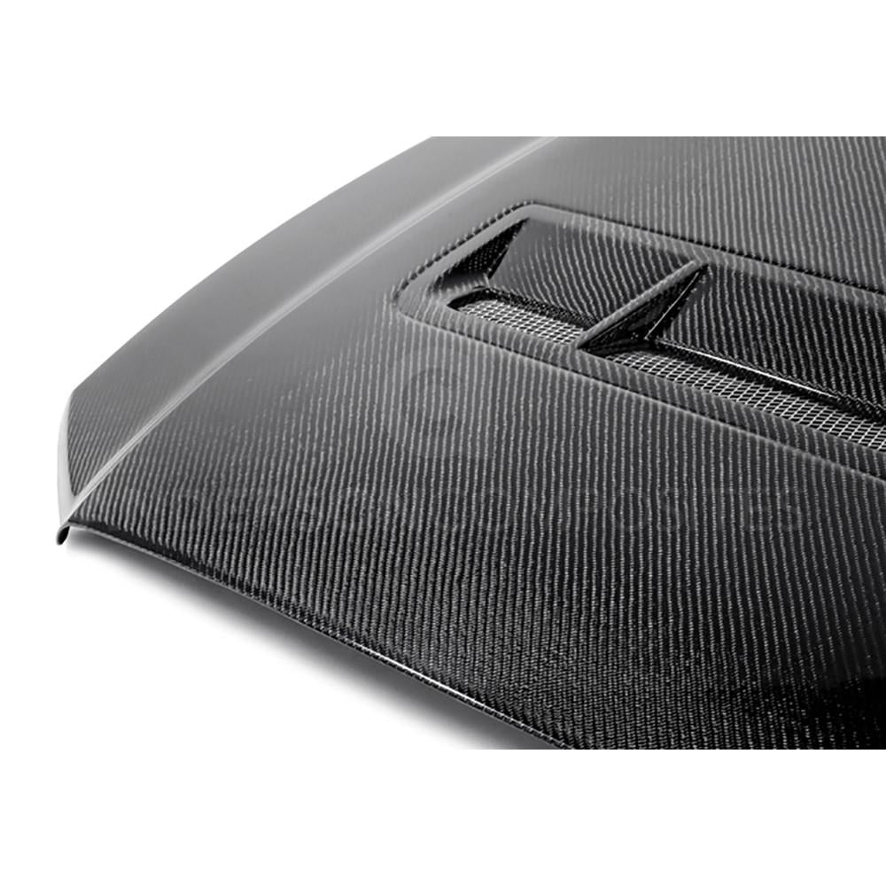 Anderson Composites AC-HD1011FDMU-GT Type-GT Carbon Fiber Hood For 2010-2014 Shelby GT500 And 2013-2014 Ford Mustang Anderson Composites Hood AXOPROS