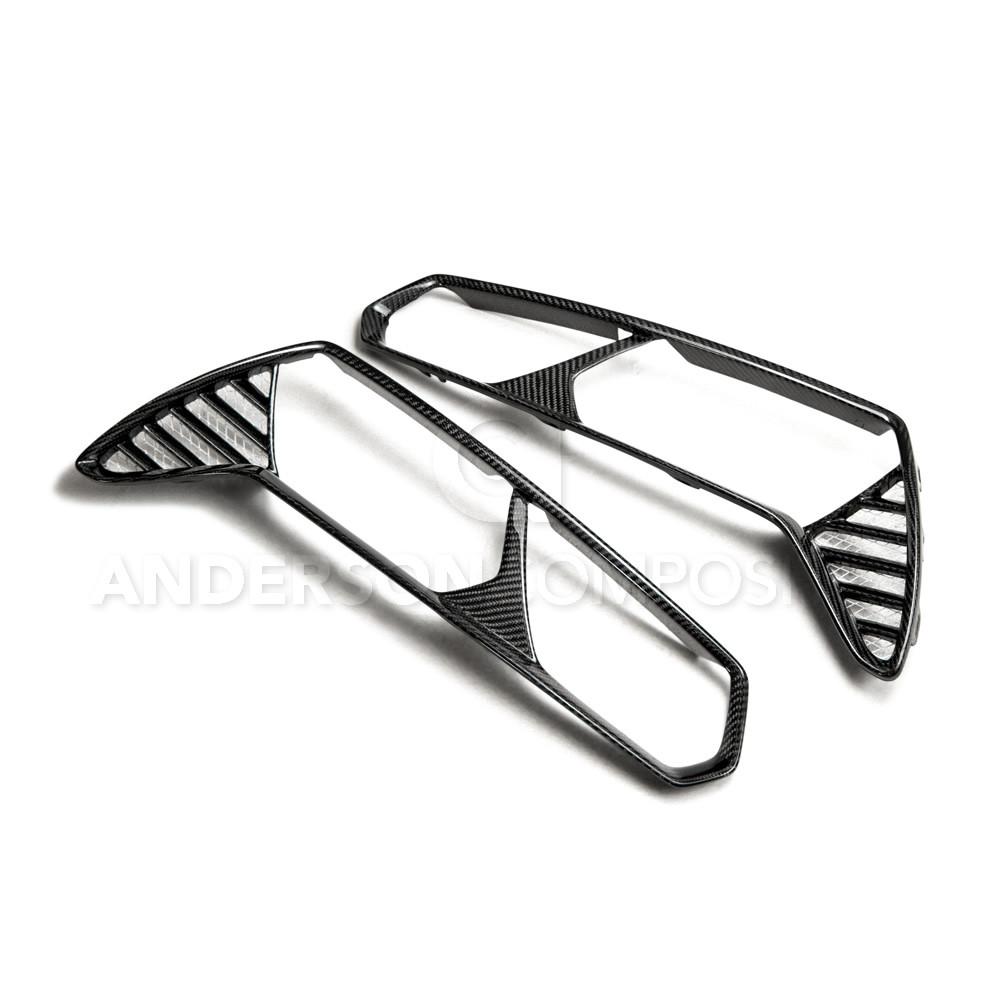 Anderson Composites AC-TLB14CHC7 Carbon Fiber Taillight Bezels For 2014-2019 Chevrolet Corvette C7 Stingray/Z06 Anderson Composites Tail Light Bezel  AXOPROS