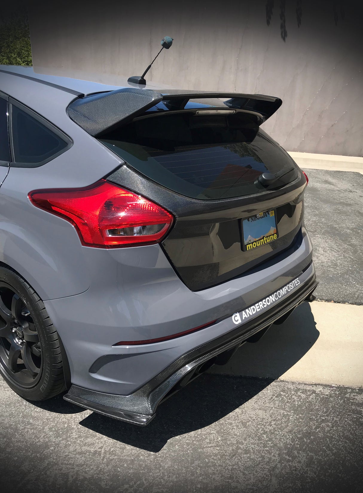 Anderson Composites TL16FDFO Carbon Fiber Trunk Lid For 2016-2018 Ford Focus HB Anderson Composites Trunk Lid AXOPROS