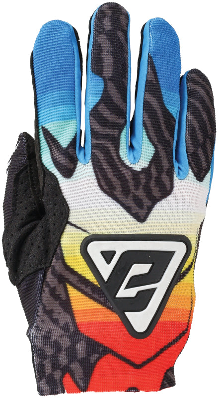 Answer 25 Aerlite Drip Gloves Black/White/Rainbow - Large Answer Gloves AXOPROS