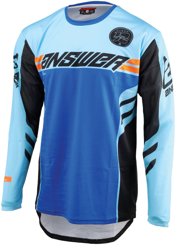 Answer 25 Arkon Nitrus Jersey Blue/Black/Hyper Orange - Large Answer Jerseys AXOPROS
