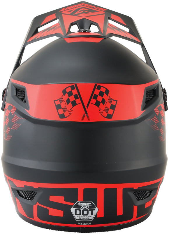 Answer AR1 Sweep Helmet Black/Red - XL Answer Helmets and Accessories AXOPROS
