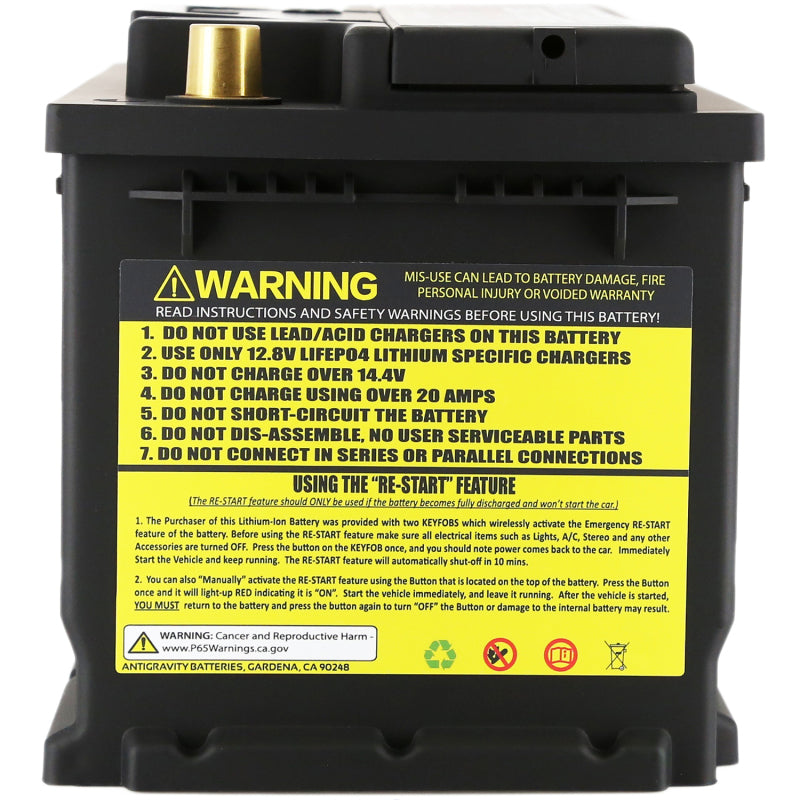 Antigravity H7/Group 94R Lithium Car Battery w/Re-Start Antigravity Batteries Batteries AXOPROS