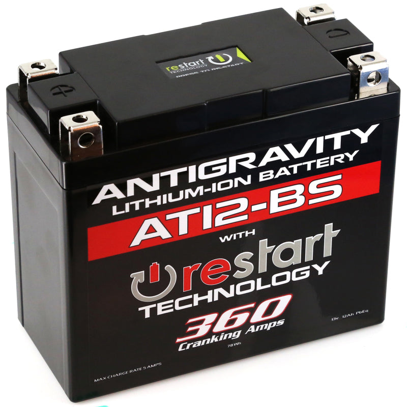 Antigravity YT12-BS Lithium Battery w/Re-Start Antigravity Batteries Batteries AXOPROS