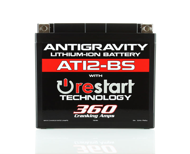 Antigravity YT12-BS Lithium Battery w/Re-Start Antigravity Batteries Batteries AXOPROS