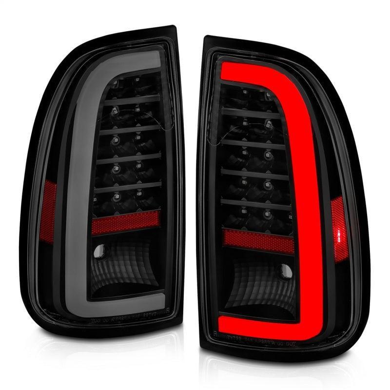 ANZO 00-06 Toyota Tundra (Std. Bed/Reg Cab) LED Taillights w/Light Bar Black Housing Smoke Lens ANZO Tail Lights AXOPROS