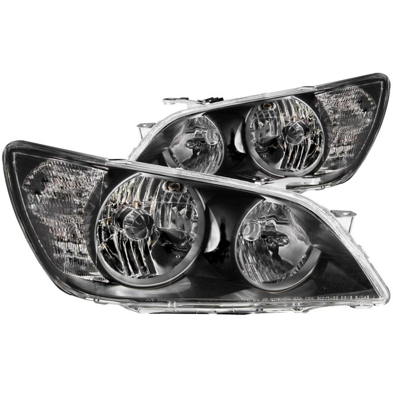 ANZO 2001-2005 Lexus Is300 Crystal Headlights Black ANZO Headlights AXOPROS