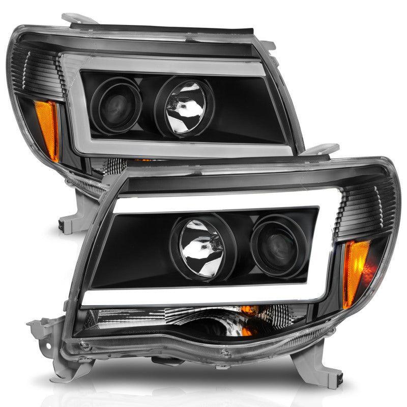 ANZO 05-09 Toyota Tacoma Projector Light Bar Style Headlights w/ C Light Bar ANZO Headlights AXOPROS