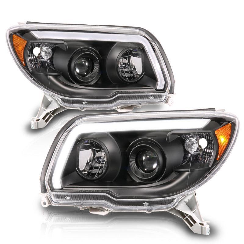 ANZO 06-09 Toyota 4 Runner Projector Headlights Plank Style - Black ANZO Headlights AXOPROS