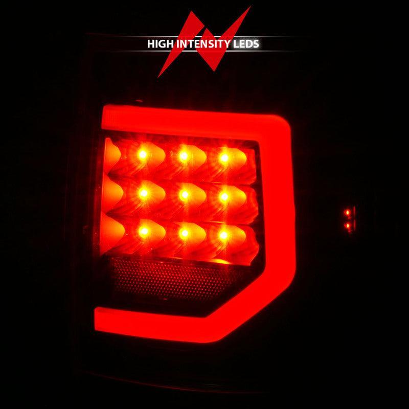 Anzo 07-11 Toyota Tundra Full LED Tailights Black Housing Clear Lens G2 (w/C Light Bars) ANZO Tail Lights  AXOPROS