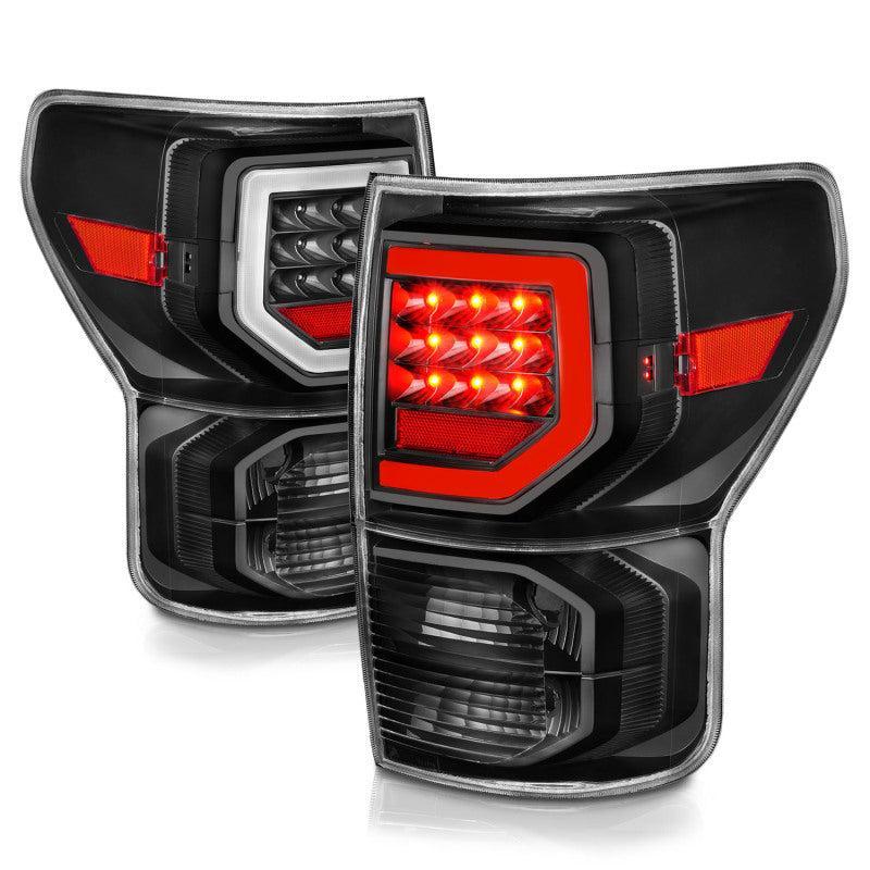 Anzo 07-11 Toyota Tundra Full LED Tailights Black Housing Clear Lens G2 (w/C Light Bars) ANZO Tail Lights  AXOPROS