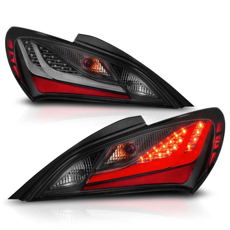ANZO 10-13 Hyundai Genesis 2DR LED Taillights Smoke ANZO Tail Lights AXOPROS