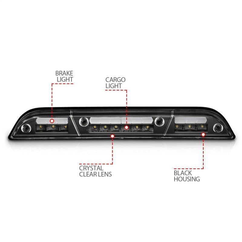 ANZO 15-20 Ford F-250 - F-550 LED Third Brake Light - Black Housing/Clear Lens ANZO Lights Corner AXOPROS