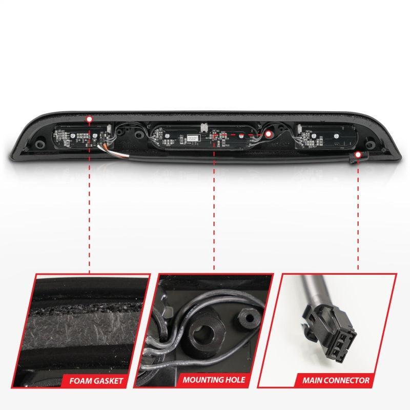 ANZO 15-20 Ford F-250 - F-550 LED Third Brake Light - Black Housing/Clear Lens ANZO Lights Corner AXOPROS