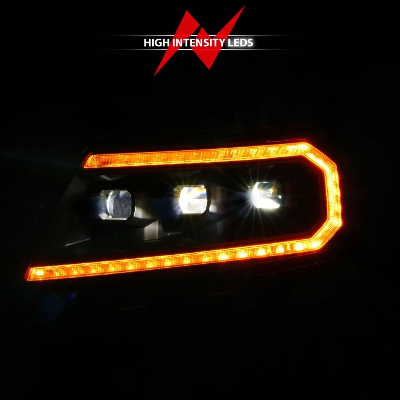ANZO 15-22 Chevy Colorado Full LED Headlights w/ Initiation (Amber DRL) - Black ANZO Headlights AXOPROS