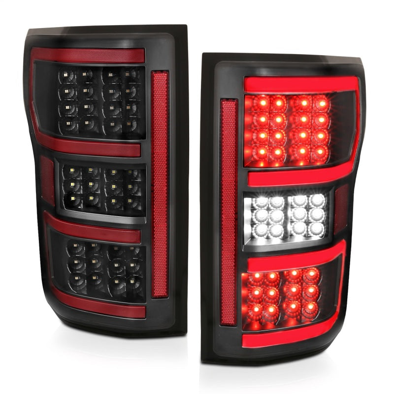 ANZO 18-19 Ford F-150 LED Taillights Black ANZO Tail Lights AXOPROS