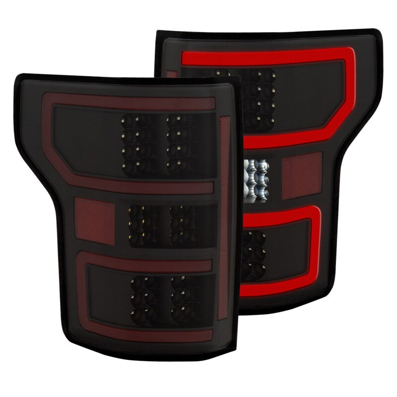 ANZO 18-19 Ford F-150 LED Taillights Black ANZO Tail Lights AXOPROS
