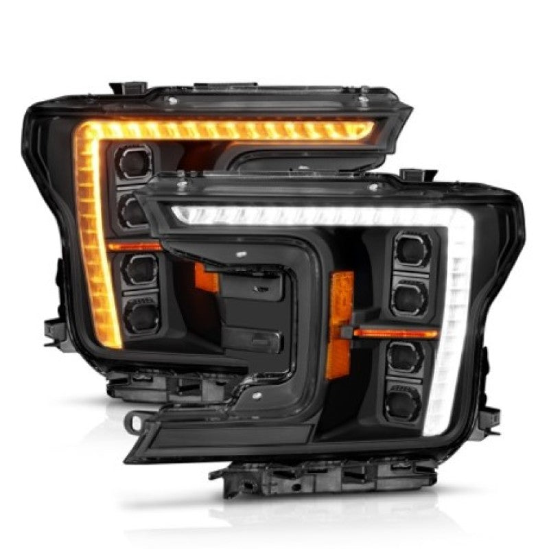 ANZO 18-20 Ford F-150 (w/Factory Halogen) Z-Series Full LED Proj Headlights - Pair ANZO Headlights AXOPROS