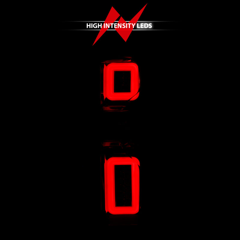 Anzo 19-21 Chevy Silverado Work Truck Full LED Tailights Chrome Housing Red Lens G2(w/C Light Bars) ANZO Tail Lights  AXOPROS