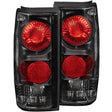 ANZO 1982-1994 Chevrolet S-10 Taillights Black ANZO Tail Lights  AXOPROS